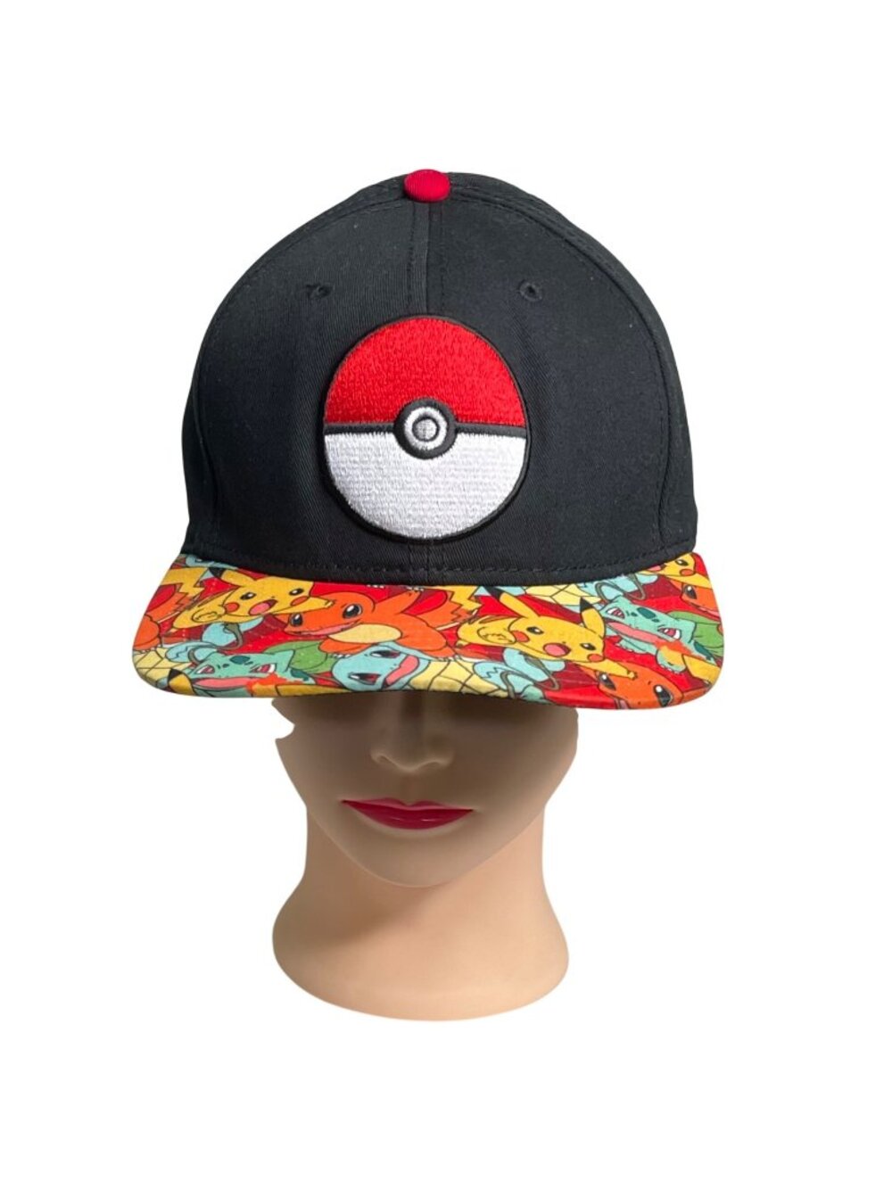 Pokeball Cap Pokemon Hat Embroidered Poke Ball Printed Bill Snap Back 2016